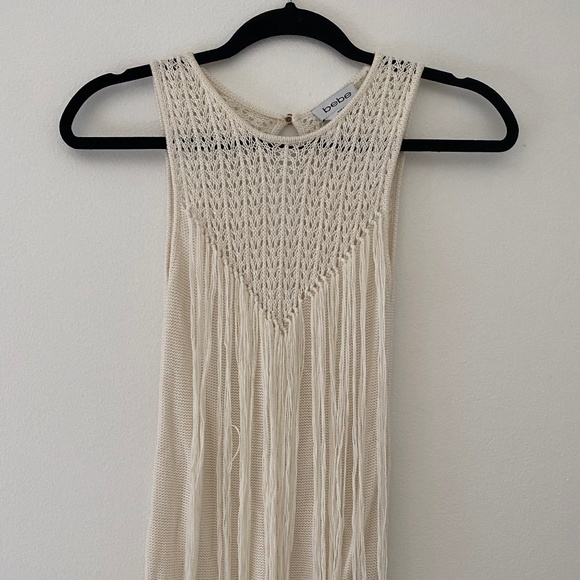 Bebe fringe sleeveless top - Picture 1 of 1